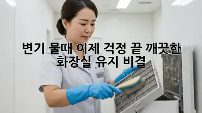 변기 물때, 이제 걱정 끝! 깨끗한 화장실 유지 비결